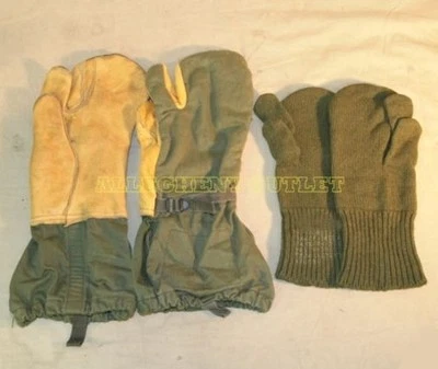 GUANTES GUANTES DE GATILLO MILITARES DE EE. UU. con INSERTO Caza N/L Medianos USADOS EN MUY BUENA CONDICIÓN Foto 1 de 4