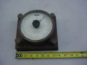 Vintage Roller-Smith Vintage Brass Ammeter. Wood and brass - Picture 1 of 7