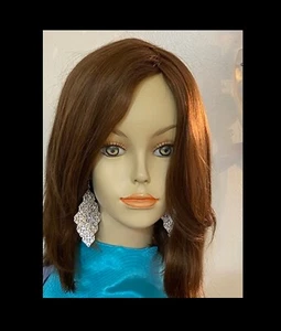 Pantene Shine 100% Human Hair Wig Chocolate Copper Petite Average R6/30H NEW - Picture 1 of 11