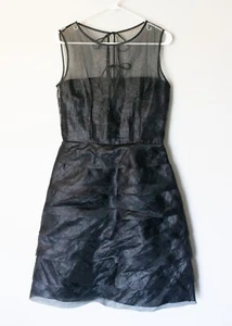 Marc Jacobs Tiered Black Cocktail Dress NWT Size 10 - Picture 1 of 4