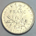 FRANCE 🇫🇷 HALF (½) FRANC COIN 1976