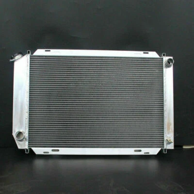 Radiador de aluminio 556 apto para Ford Mustang 1980-1993 Mercury Cougar 80-88 3 filas MT Foto 1 de 4