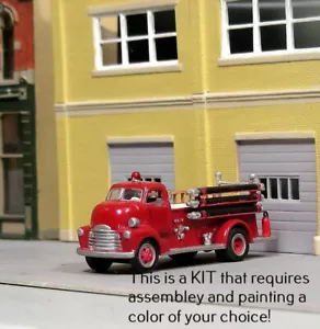 HO 1:87 Sylvan Scale Models V-409 - 1951-55 Chevy COE Fire Pumper -KIT - Picture 1 of 1