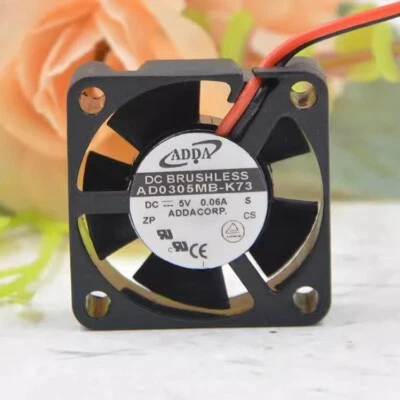 ADDA AD0305MB-K73 DC5V 0.06A 3007 3CM 2-Wire Silent Cooling Fan - Image 1 of 2