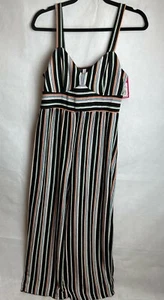 Nuevo mono para mujer Xhilaration negro multicolor a rayas (medio) V. - Imagen 1 de 4
