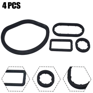 Oil Pan Gasket Gasket Black Housing Seal Kit Oil Filter Practical To Use Rubber - Picture 1 of 8