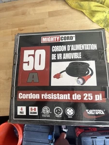 50 Amp RV Extension Cord - 25 FT, Heavy Duty, Waterproof, POWG RN - Bild 1 von 2