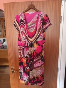 Kaledoscope Short Multicoloured Dress Size 16 - Picture 1 of 7