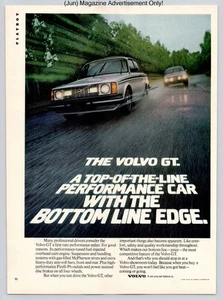 Volvo GT Performance Sedan Handling Safety Power Vintage 1980 Advertisement - Picture 1 of 5