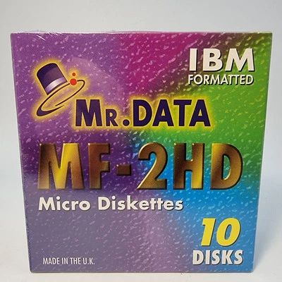 IBM formatierte MF-2HD Micro Disketten 1,44 MB neu fabrikversiegelt Made in UK x10 - Bild 1 von 4