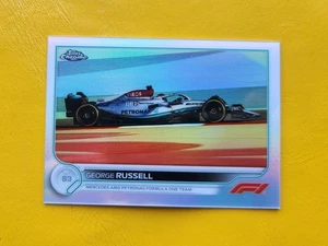 Fórmula 1 Topps 2022 cromo George Russell #112 refractor coche de F1 Mercedes AMG - Imagen 1 de 2