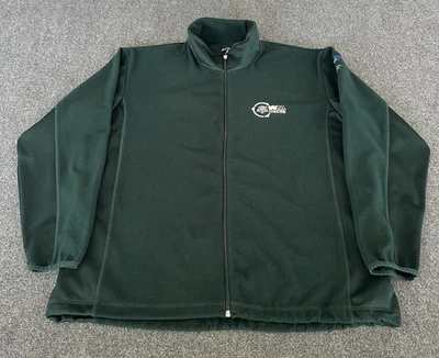 Chaqueta polar de golf Waste Management Phoenix abierta verde cremallera completa logotipo Foto 1 de 4