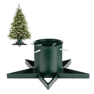 Christmas Tree Stand for 6ft Real Tree Green Christmas Tree Holder for Holida... - Picture 1 of 9