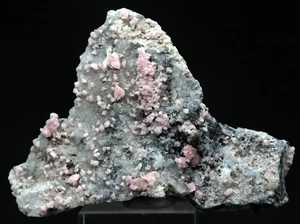 RHODOCHROSITE QUARTZ Crystal Cluster Mineral Specimen SUNNYSIDE MINE COLORADO - Picture 1 of 4