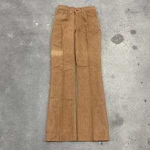 NOS 70s deadstock Miss Lady Lee Boot Cut Flare Pants Brown Western sz 7 25x32 - Picture 1 of 10