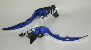Blade Brake Clutch Levers Blue Fit YAMAHA YZF R1 02-03 R6 99-04 R6S FZ1 01-05 - Picture 1 of 1