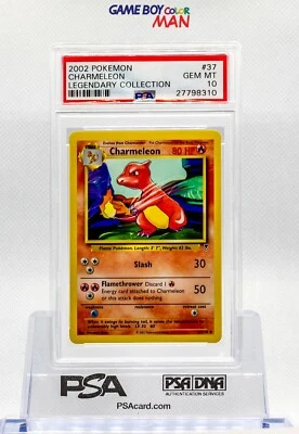 2002 WOTC POKEMON TCG LEGENDARY COLLECTION CHARMELEON PSA 10 GEM MINT #37 - Image 1 of 2