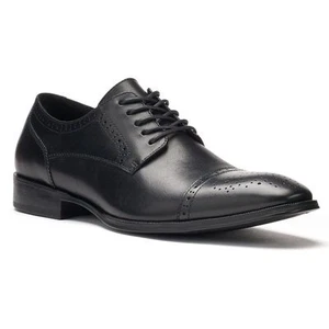 MARC ANTHONY Rafael Men's Shoes Dress Black Oxfords Lace Up Cap Toe Leather NEW - Picture 1 of 4