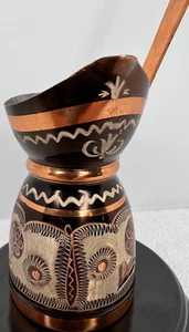 Turkish Ottoman Greek Coffee Pot Copper Coffee Pot - Picture 1 of 8