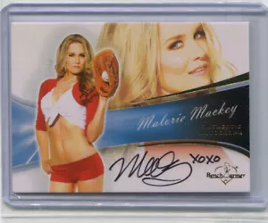 MALORIE MACKEY 2013 BenchWarmer Bubble Gum Authentic Autograph - Picture 1 of 1