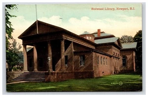 Postal: Biblioteca RI Redwood, Newport, Rhode Island - Sin publicar - Imagen 1 de 2