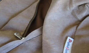 Hágalo usted mismo funda de cama marrón gamuza para mascotas perros hágalo usted mismo edredón estuche pequeño mediano grande - Imagen 1 de 20