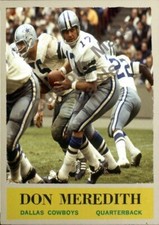 Custom made 1964 Dallas Cowboys Don Meredith football card