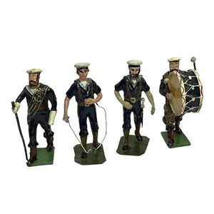 British Royal Navy Sailors 52mm Metal Figures x 4 - Picture 1 of 1