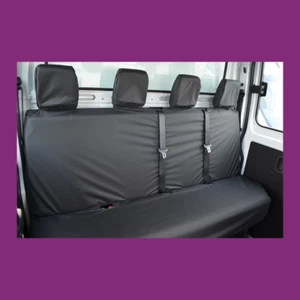 Mercedes-Benz Sprinter 2018+ cubiertas de asiento traseras negras impermeables a medida 4 plazas - Imagen 1 de 2