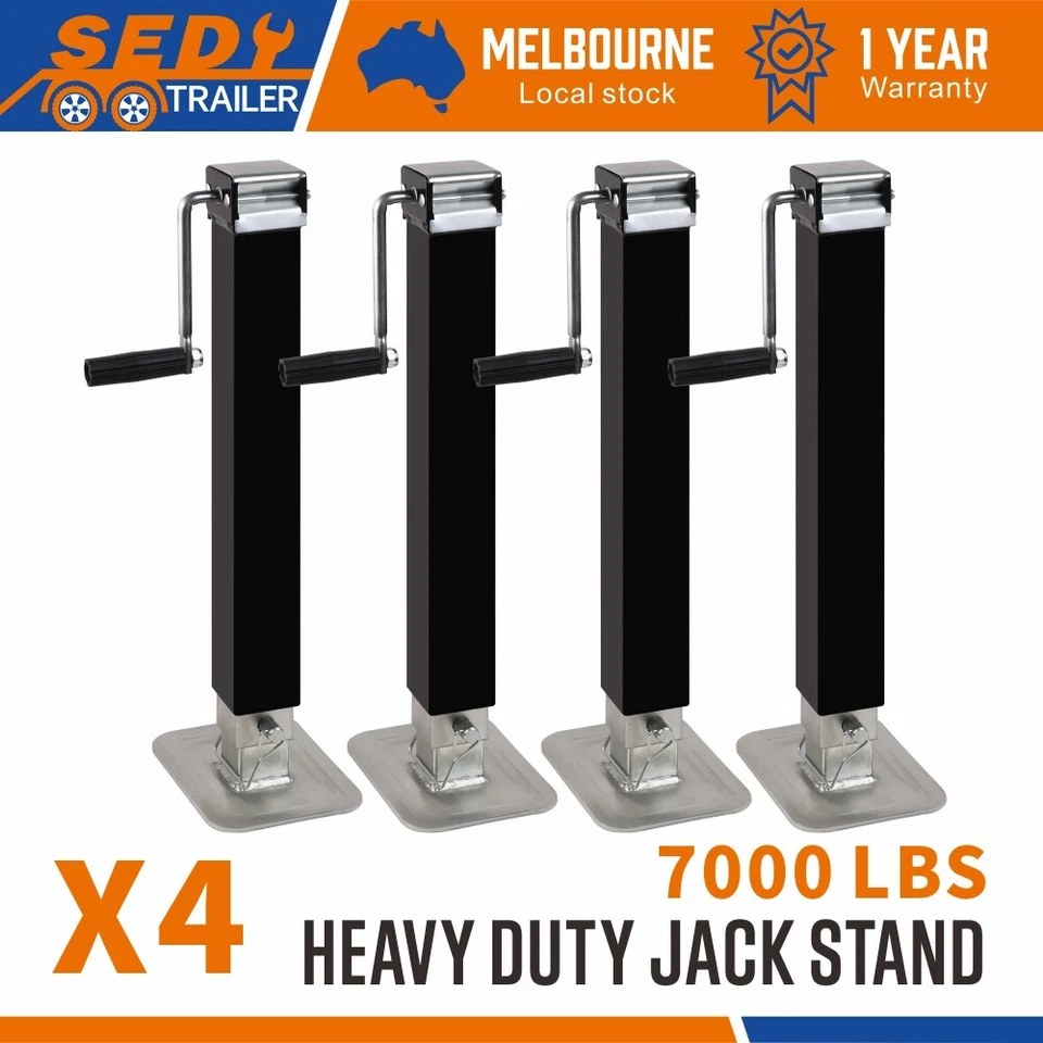 4x Trailer Caravan Canopy Jack Leg Stand Heavy Duty 3175KG 7000lbs Side Handle - image 1 of 4