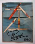 Vintage 1980 PENPAL Salesman Sample Kit + Catalogs + price list + 36 sample pens