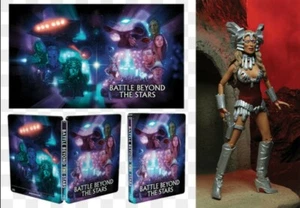 BATTLE BEYOND THE STARS Limited Edition Blu-ray Steelbook + Neca Figure + Poster - Picture 1 of 12