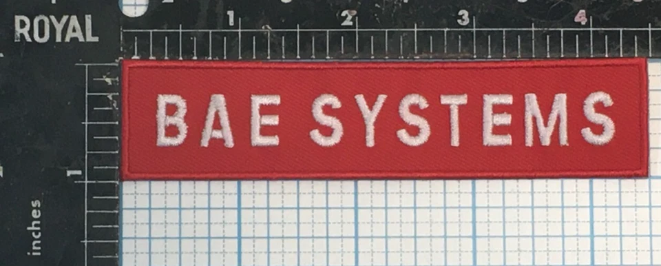 VINTAGE BAE SYSTEMS BRITISH AEROSPACE MARCONI ELECTRONICS 4.5" RED IRON ON PATCH - Image 1 of 2