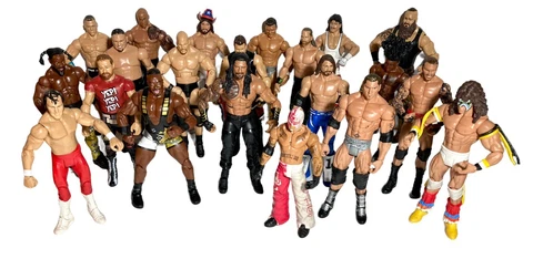 WWE Mixed Lot of 21 Figures Mattel 7" Wrestling 2011 2013 2016 2017 Roman Reigns Cover