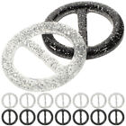  50 Pcs Miss Scarf Rings and Slides for Scarves Tee Shirt Buckle