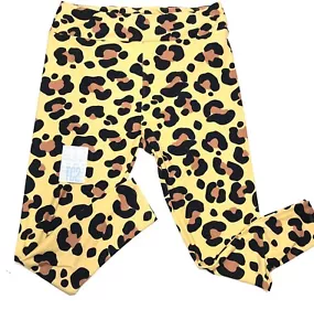 Tc2 LuLaRoe Leggings Cheetah Leopard Animal Tan Black Brown Fits 18/24 - Picture 1 of 1
