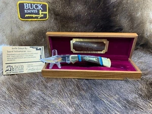 Buck David Yellowhorse Vintage 112 Custom "Kachina" Knife Limited Edt. Mint Box - Picture 1 of 12