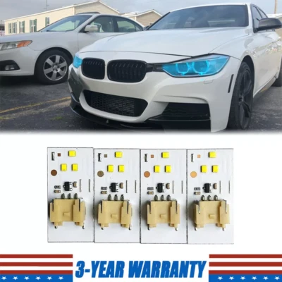 Ice Blue Angel Eyes DRL LED Board For BMW F30 F31 328I 328IX 2012-2015 Xenon - Image 1 of 3