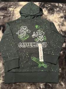 Minecraft ☆ Boys' Pullover Hoodie ☆ Size 4 NWTS - Picture 1 of 5