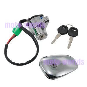 Ignition Switch Fuel Gas Cap Keys for Suzuki Intruder VS800 92-04/ VS750 1985-91 - Picture 1 of 8
