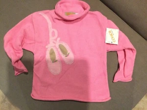 NWT Claver Girls Size 4 Ballerina Slipper Rollneck Sweater - Picture 1 of 2