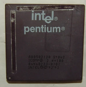 Intel Pentium P120 SY062 Socket 5 120 Mhz CPU A80502120 - Bild 1 von 5