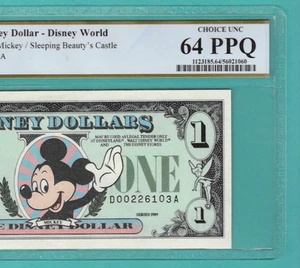 $1 1989 Disney Dollar Mickey PCGS 64PPQ - Picture 1 of 3