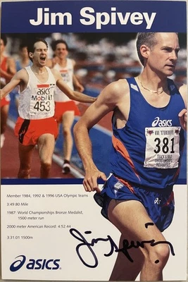 Jim Spivey * * 签名/亲笔签名 * * 3 次奥运选手 — 第 1/4 张图片