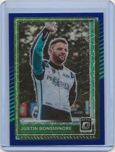 2025 Justin Bonsignore Panini Donruss Optic Blue Velocity Racing NASCAR #21 - Picture 1 of 2