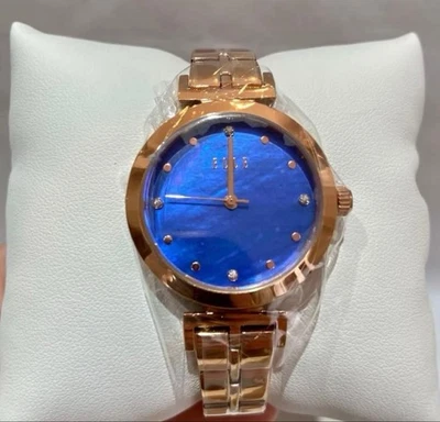 ELLE Women's Watch Gold Blue Unused Elegant Design - Image 1 of 4