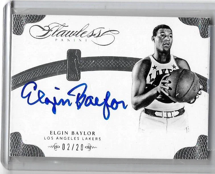 ELGIN BAYLOR 2013-14 PANINI IMPECABLE CERTIFICADO AUTÓGRAFO #/20 Foto 1 de 1