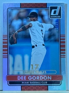 Dee Gordon 2015 Donruss Career Stat Line Career Triples #109/17 M18 - Foto 1 di 1