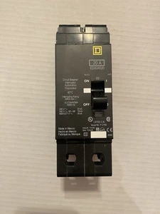 NEW Square D EDB EDB24020 2 Pole 20 Amp 480/277V Circuit Breaker - Picture 1 of 6