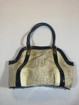 Marino Orlandi Cuero Bolso de Mano Cartera Vintage Italia Bolso de Hombro 21”x13” Foto 1 de 4